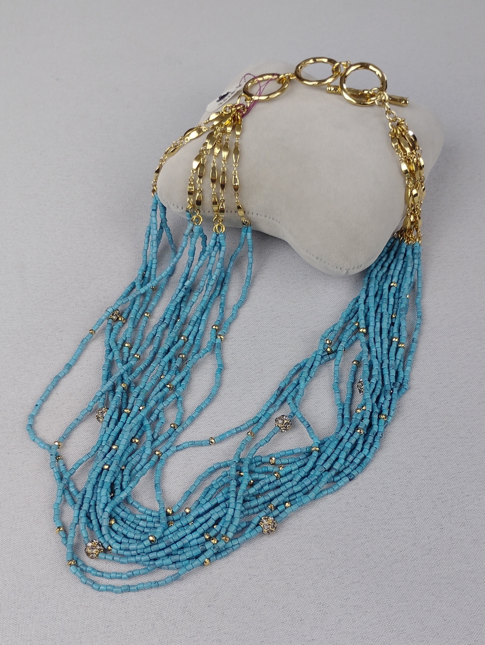 Multi-Strand Beaded Necklace.